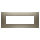 Gewiss - PLAQUE EGO RECT. 7 MODULES BRONZE CLAIR