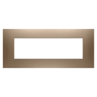 Gewiss - PLAQUE APPAREILLAGE EGO RECT. 7 MODULES CUIVRE DOUX - GW16007CS