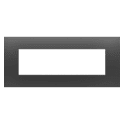 Gewiss - PLAQUE APPAREILLAGE EGO RECTANGULAIRE 7 MODULES NOIR - GW16007DB