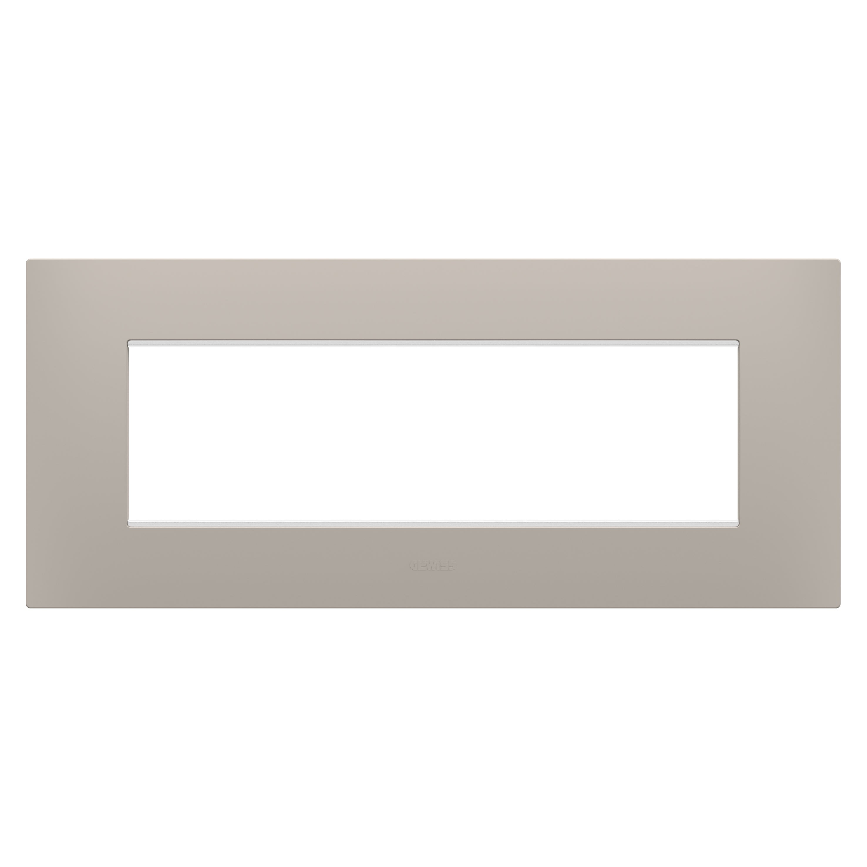 Gewiss - PLAQUE EGO RECT. 7 MODULES SABLE FONCÉ
