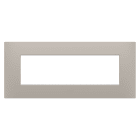 Gewiss - PLAQUE APPAREILLAGE EGO RECT. 7 MODULES SABLE FONCÉ - GW16007DS