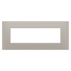 Gewiss - PLAQUE EGO RECT. 7 MODULES SABLE FONCÉ