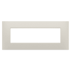 Gewiss - PLAQUE APPAREILLAGE EGO RECT. 7P BEIGE NATUREL - GW16007NB