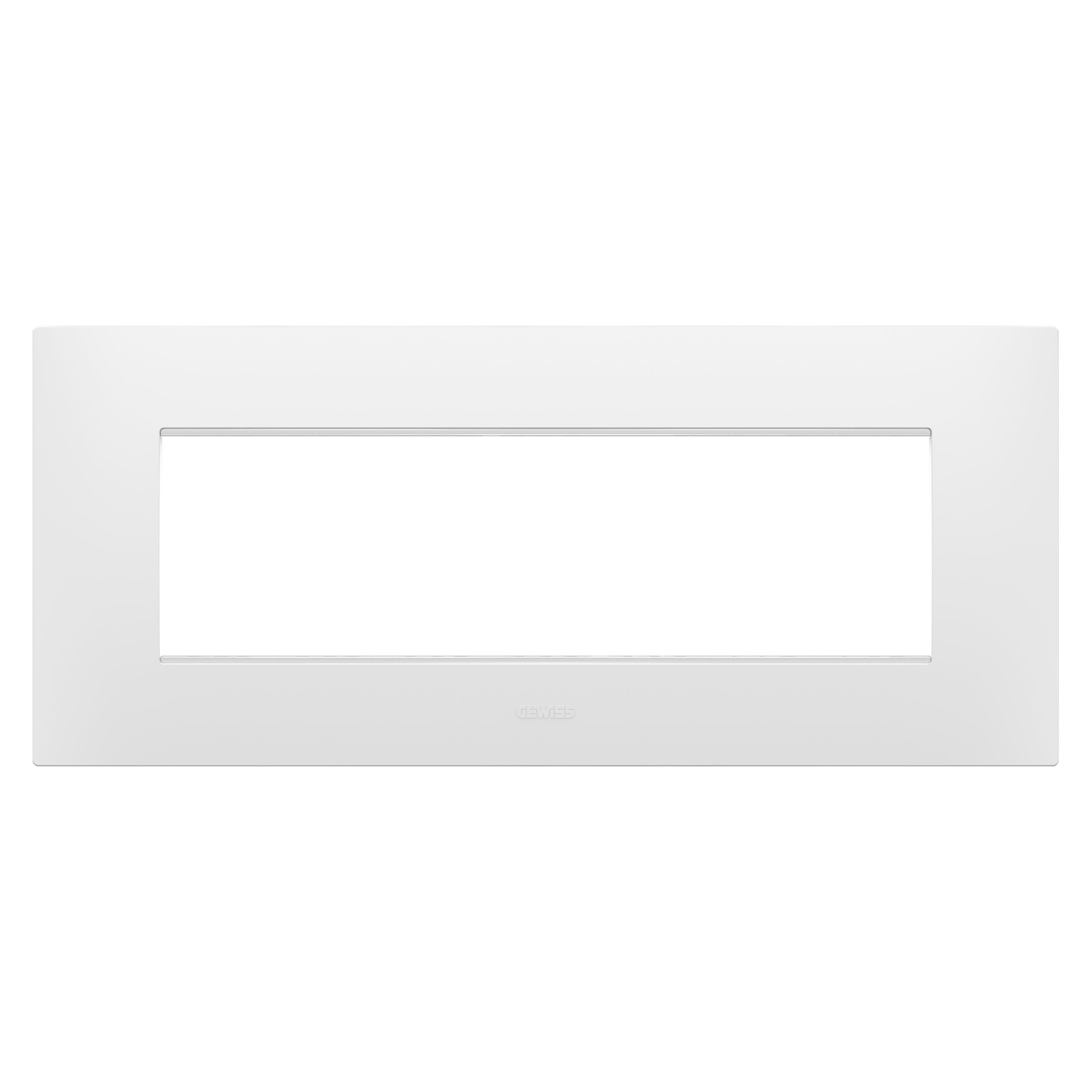 Gewiss - PLAQUE EGO RECT. 7 MODULES BLANC SATIN