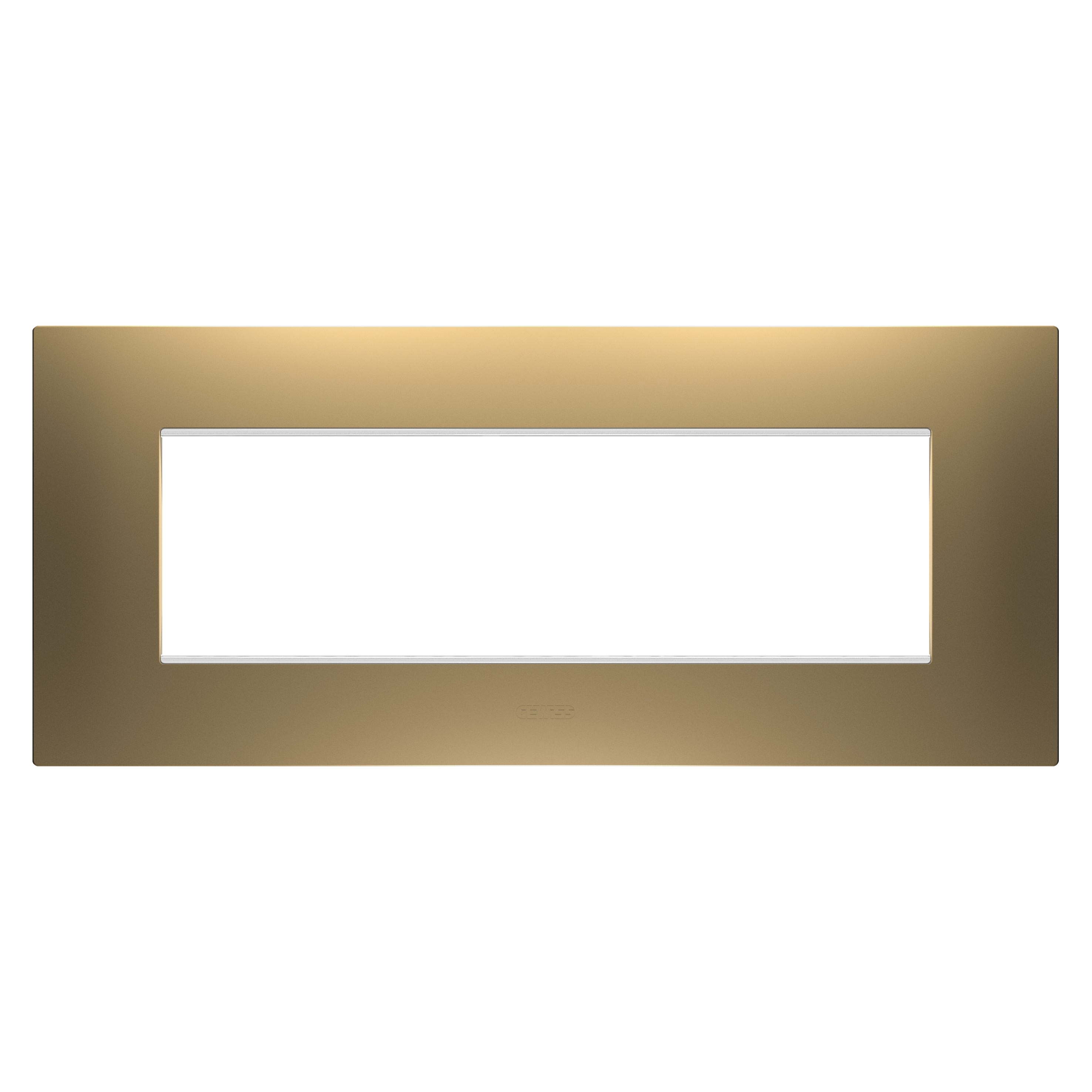 Gewiss - PLAQUE EGO RECTANGULAIRE 7 MODULES OR