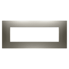 Gewiss - PLAQUE APPAREILLAGE EGO RECTANGULAIRE 7 MODULES ACIER - GW16007ST