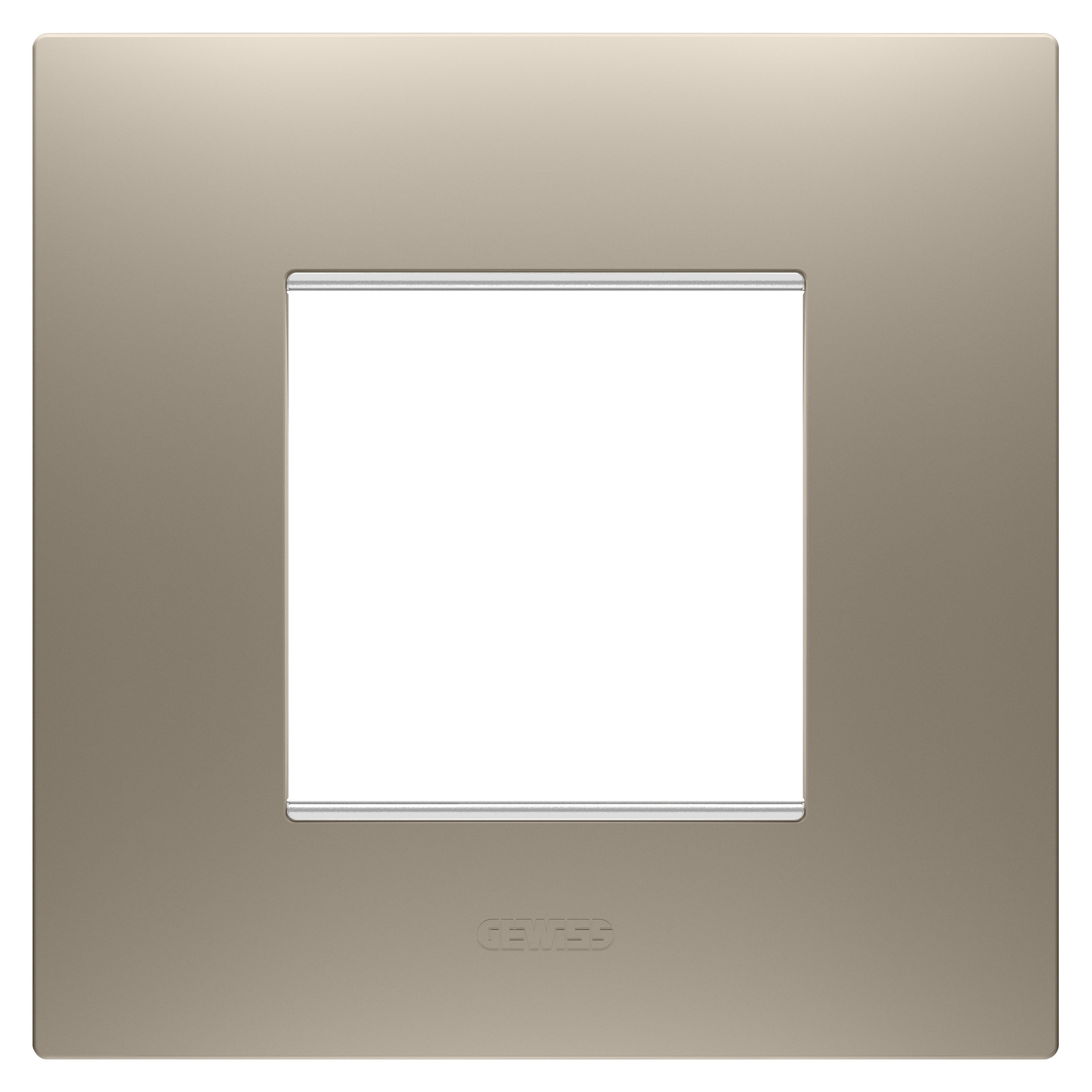 Gewiss - PLAQUE EGO 2P BRONZE CLAIR