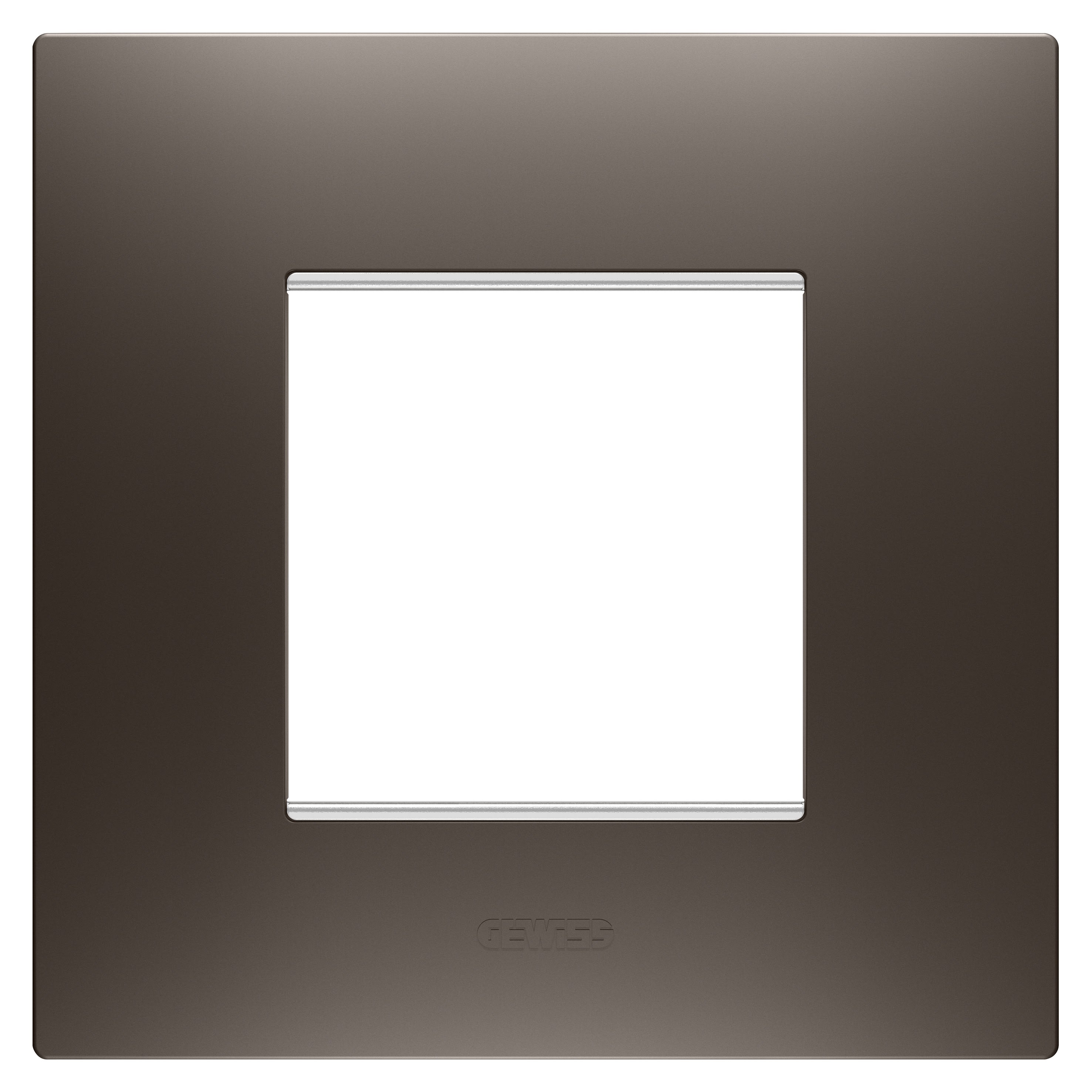 Gewiss - PLAQUE EGO 2P TEINTE MARRON