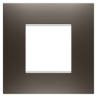 Gewiss - PLAQUE APPAREILLAGE EGO 2P TEINTE MARRON - GW16022BS