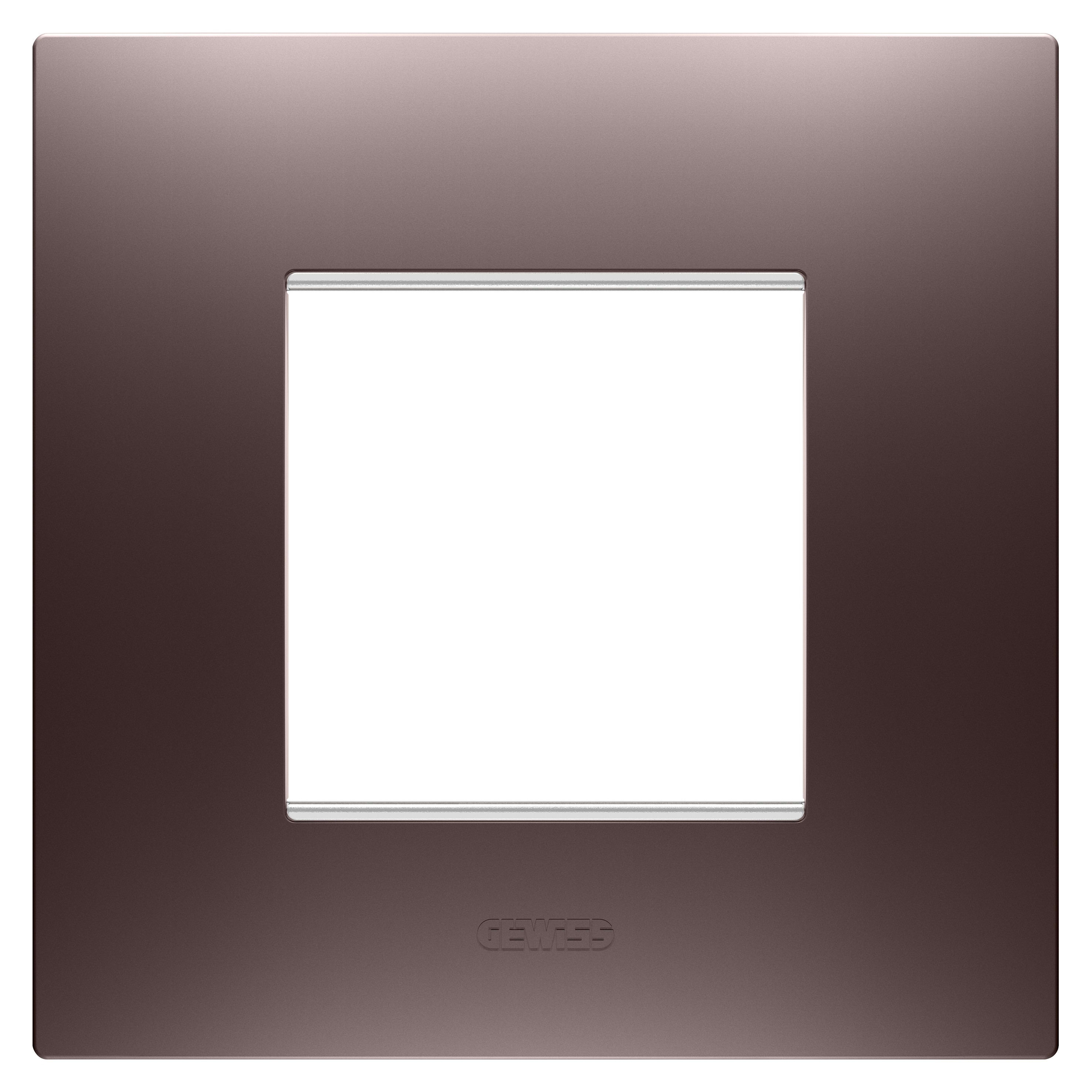 Gewiss - PLAQUE APPAREILLAGE EGO 2P CUIVRE - GW16022CP