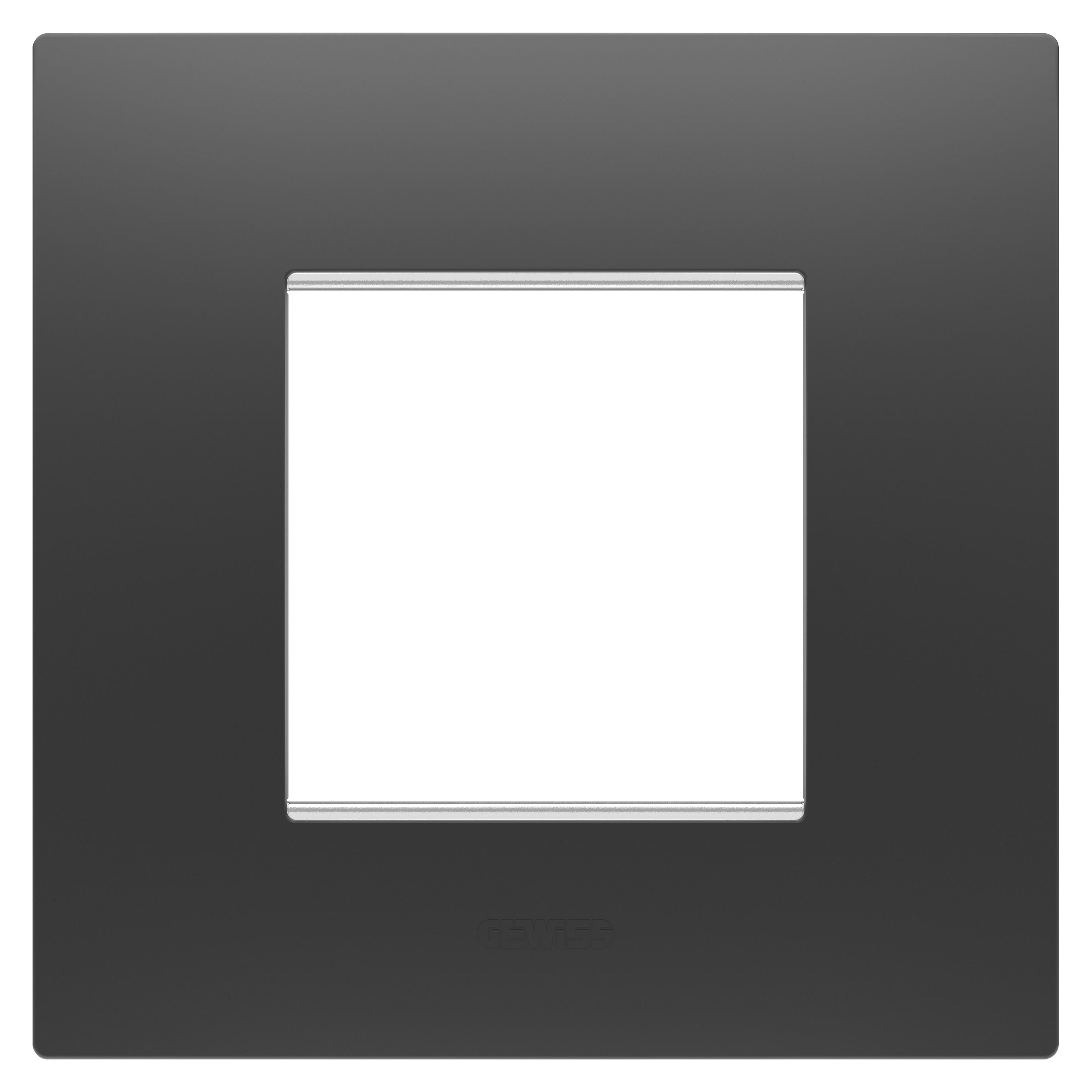 Gewiss - PLAQUE EGO 2P NOIR