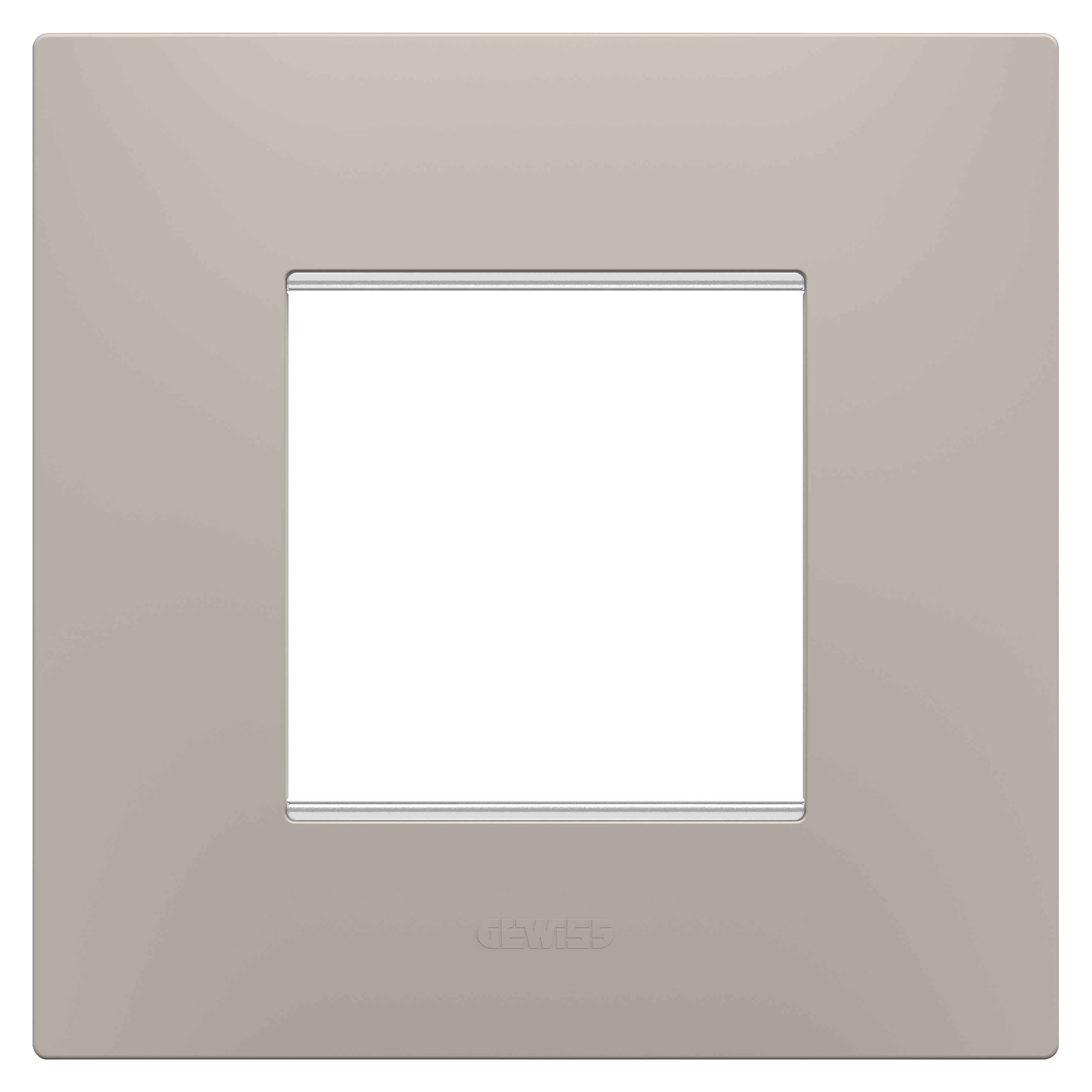 Gewiss - PLAQUE EGO 2P SABLE FONCÉ