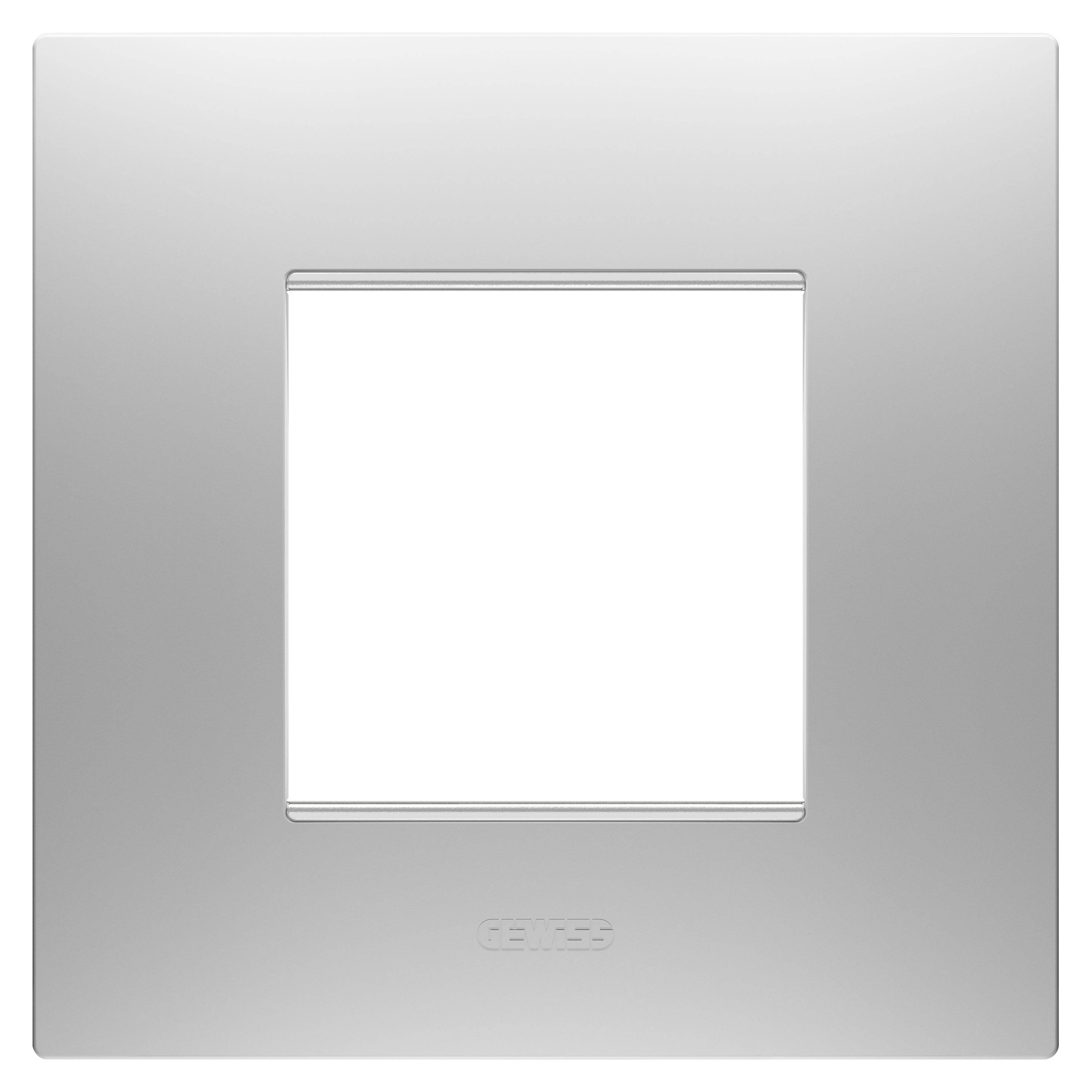 Gewiss - PLAQUE EGO 2P GRIS MAGNÉTIQUE