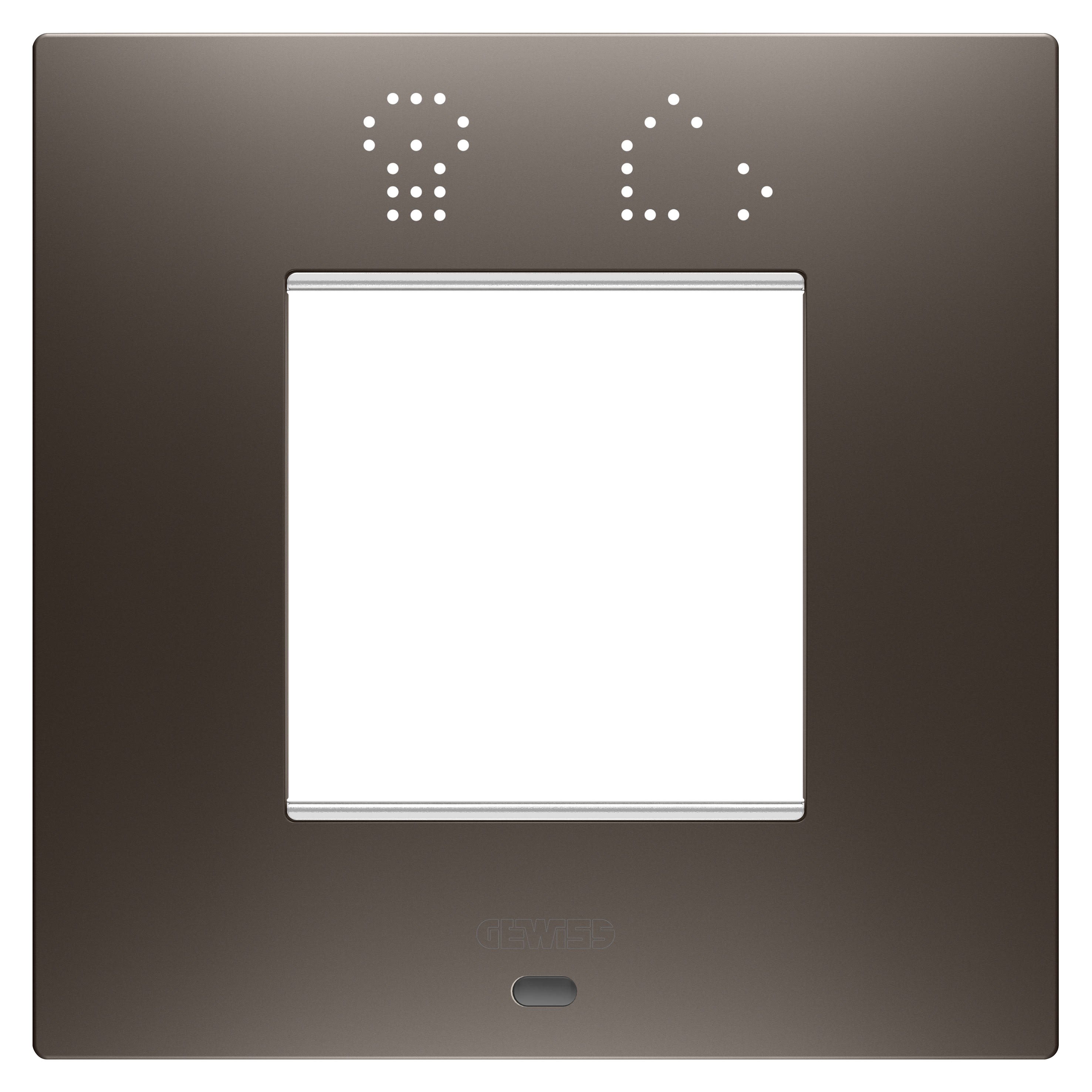 Gewiss - PLAQUE EGO SMART 2P TEINTE MARRON