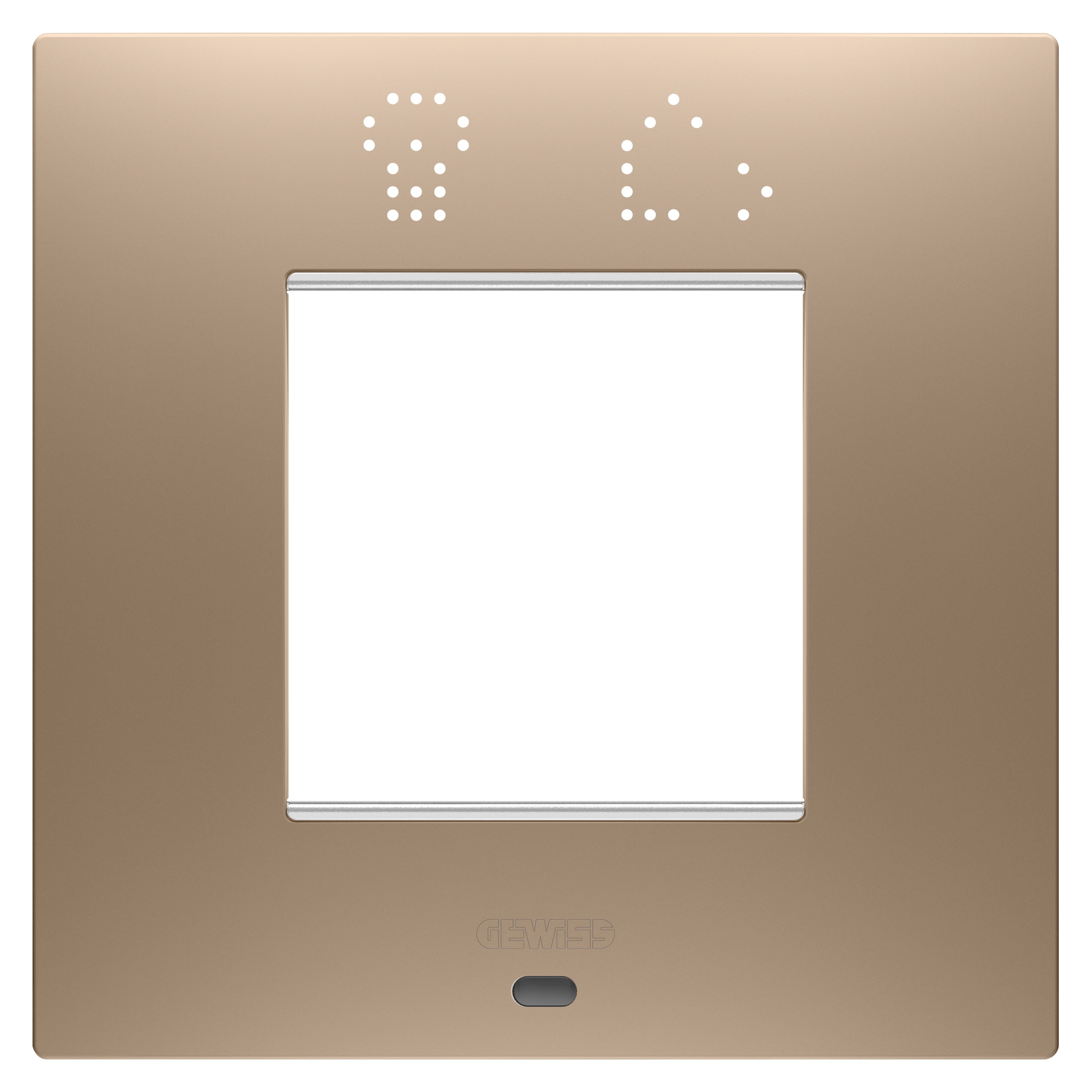 Gewiss - PLAQUE EGO SMART 2P CUIVRE DOUX