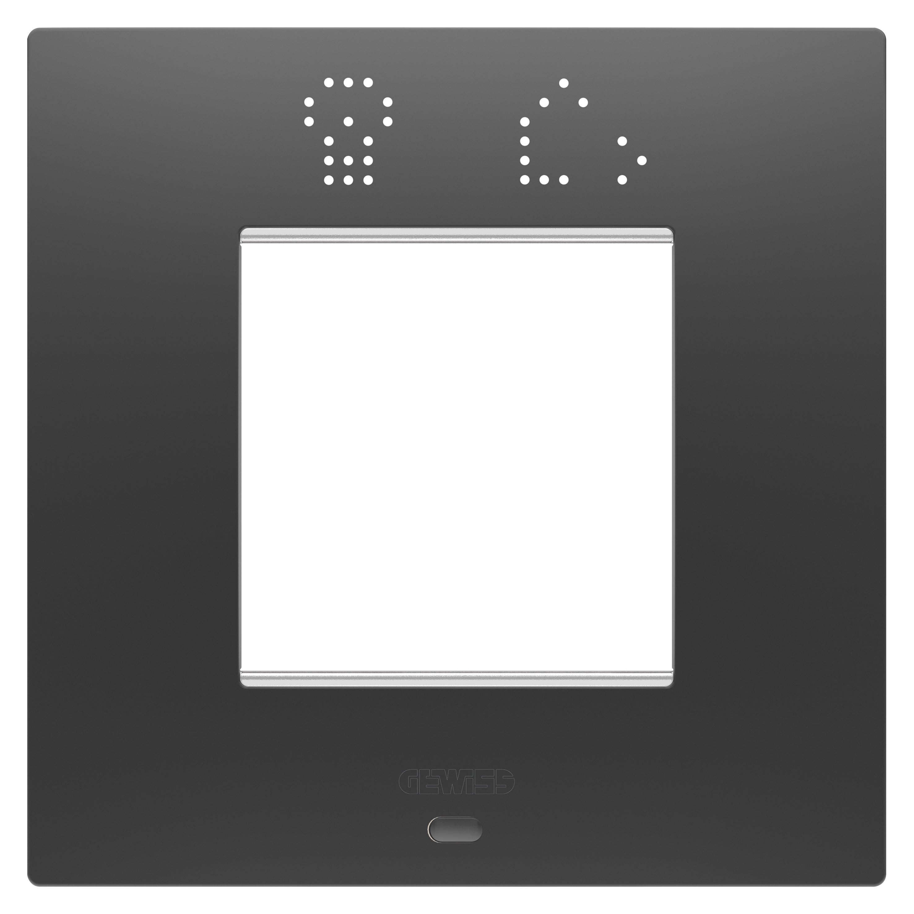 Gewiss - PLAQUE EGO SMART 2P NOIR