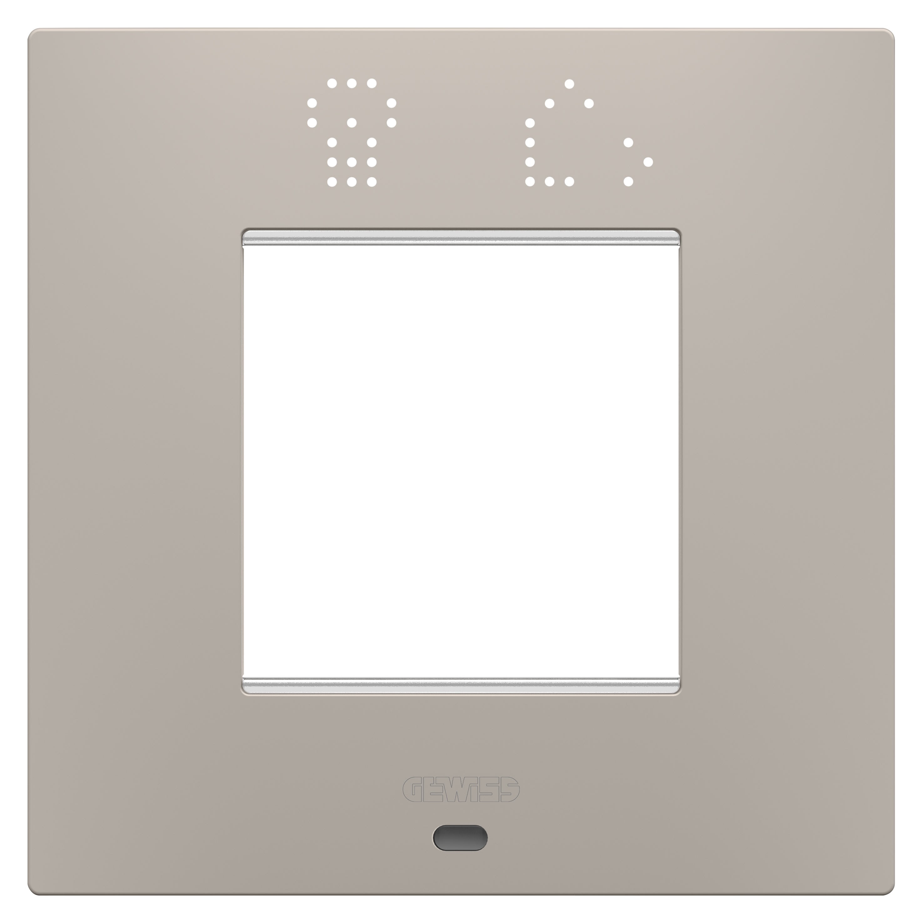 Gewiss - PLAQUE EGO SMART 2P SABLE FONCÉ