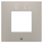 Gewiss - PLAQUE EGO SMART 2P SABLE FONCÉ