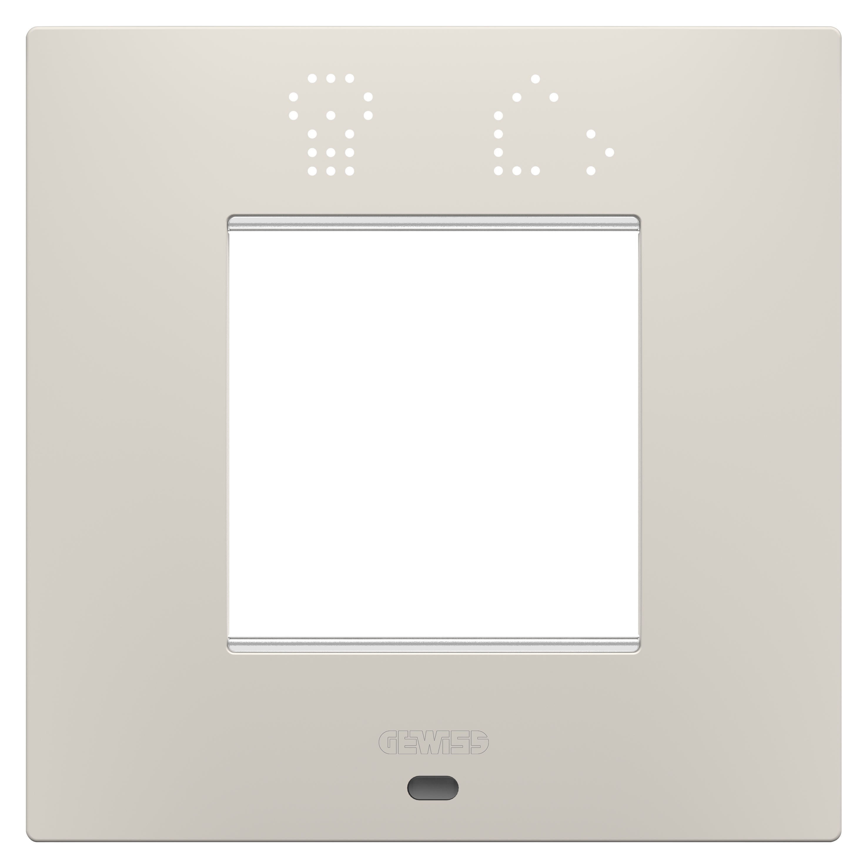 Gewiss - PLAQUE EGO SMART 2P BEIGE NATUREL