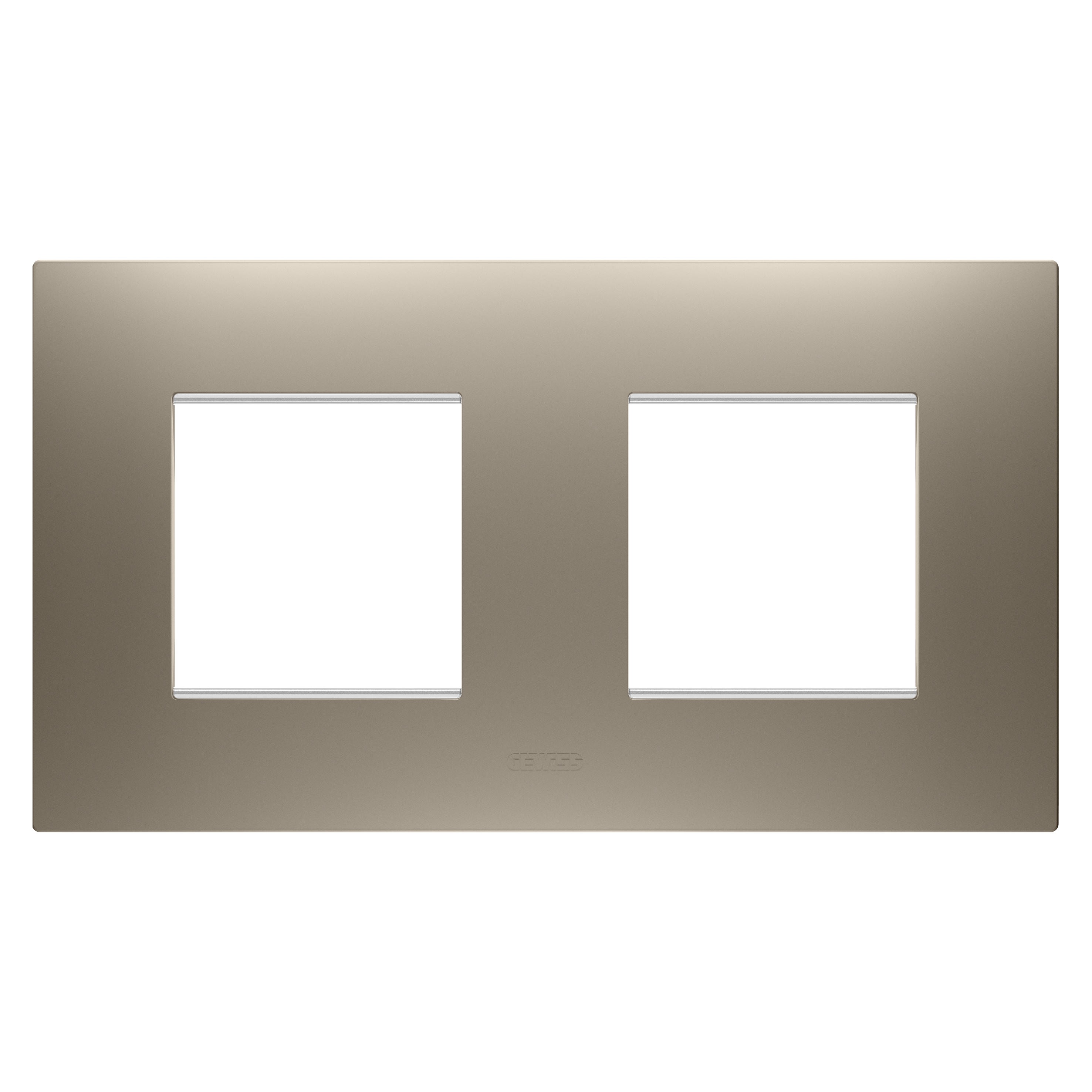 Gewiss - PLAQUE EGO 2+2P H BRONZE CLAIR