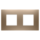 Gewiss - PLAQUE EGO 2+2P H CUIVRE DOUX