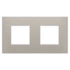 Gewiss - PLAQUE EGO 2+2P H SABLE FONCÉ