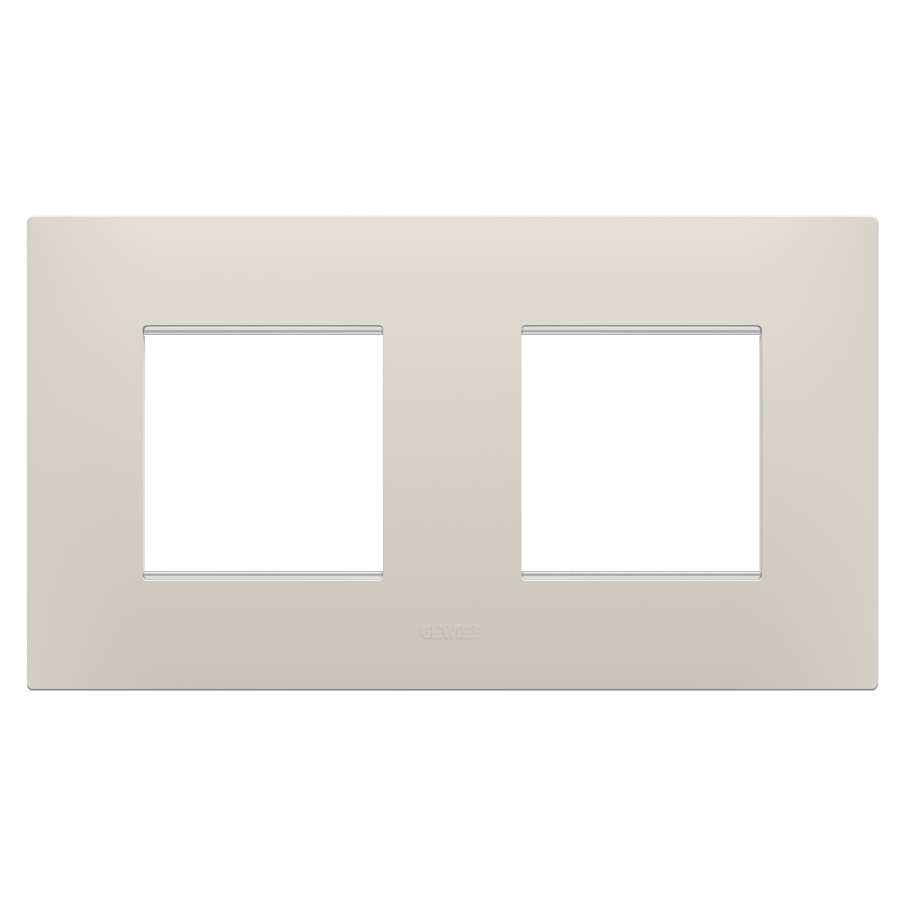 Gewiss - PLAQUE EGO 2+2P H BEIGE NATUREL
