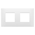 Gewiss - PLAQUE EGO 2+2P H BLANC SATIN
