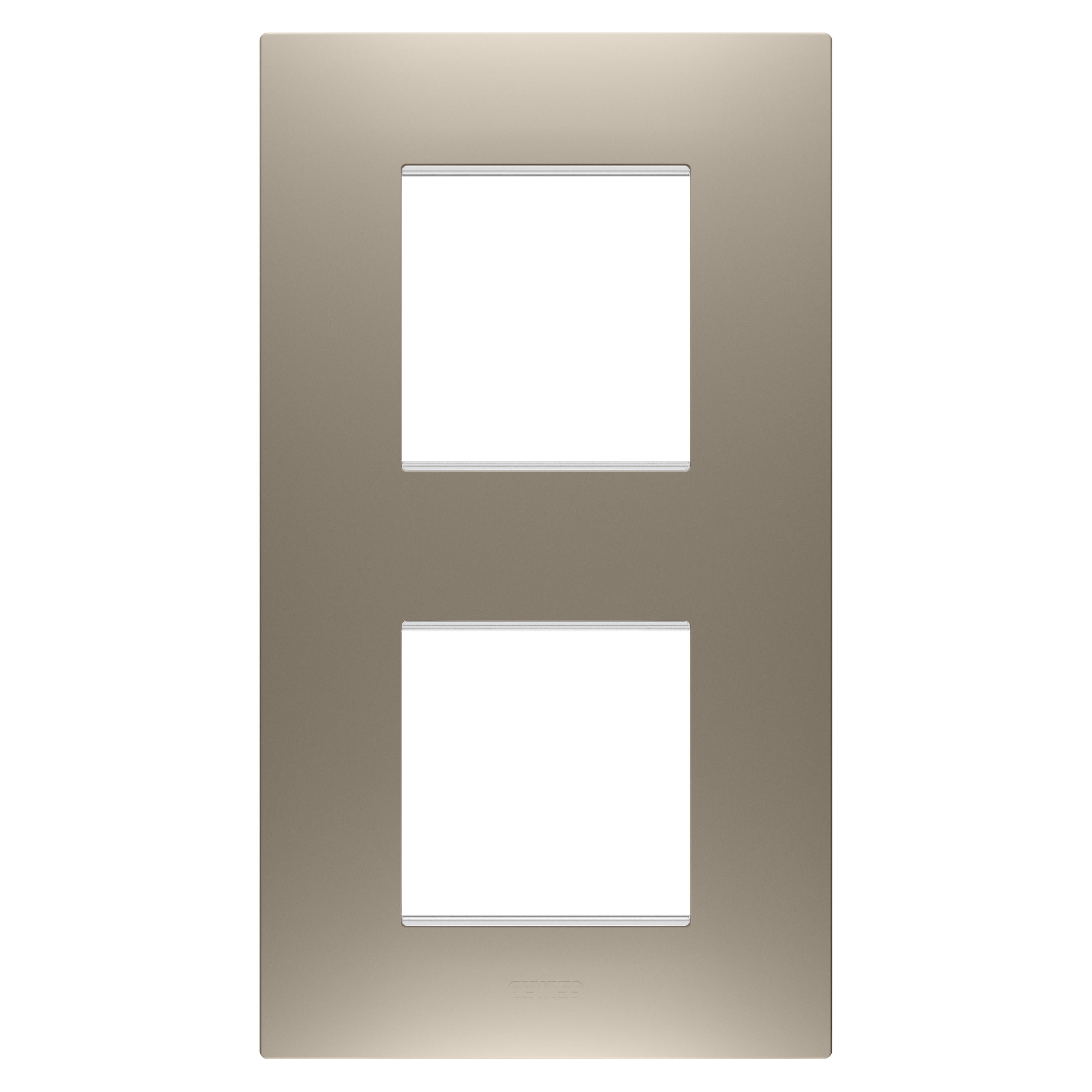 Gewiss - PLAQUE EGO 2+2P V BRONZE CLAIR