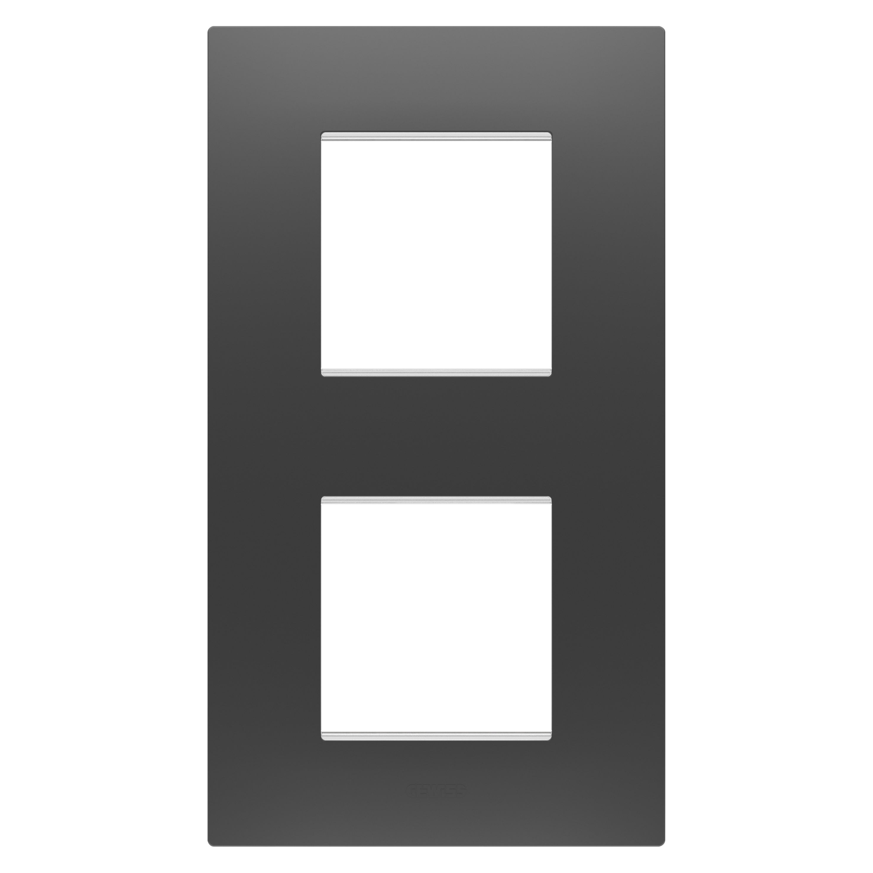 Gewiss - PLAQUE EGO 2+2P V NOIR