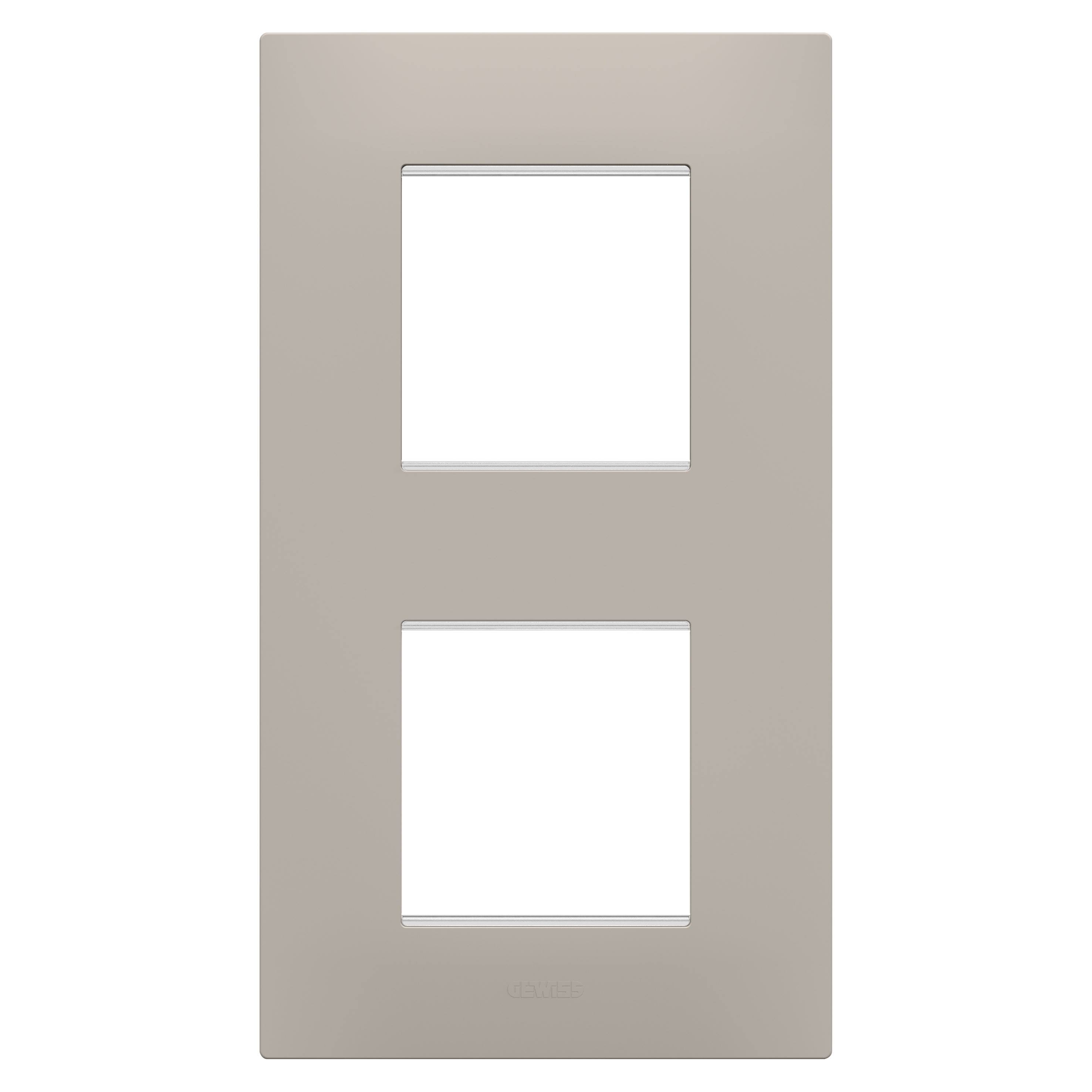 Gewiss - PLAQUE EGO 2+2P V SABLE FONCÉ