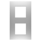 Gewiss - PLAQUE APPAREILLAGE EGO 2+2P V GRIS MAGNÉTIQUE - GW16024GR