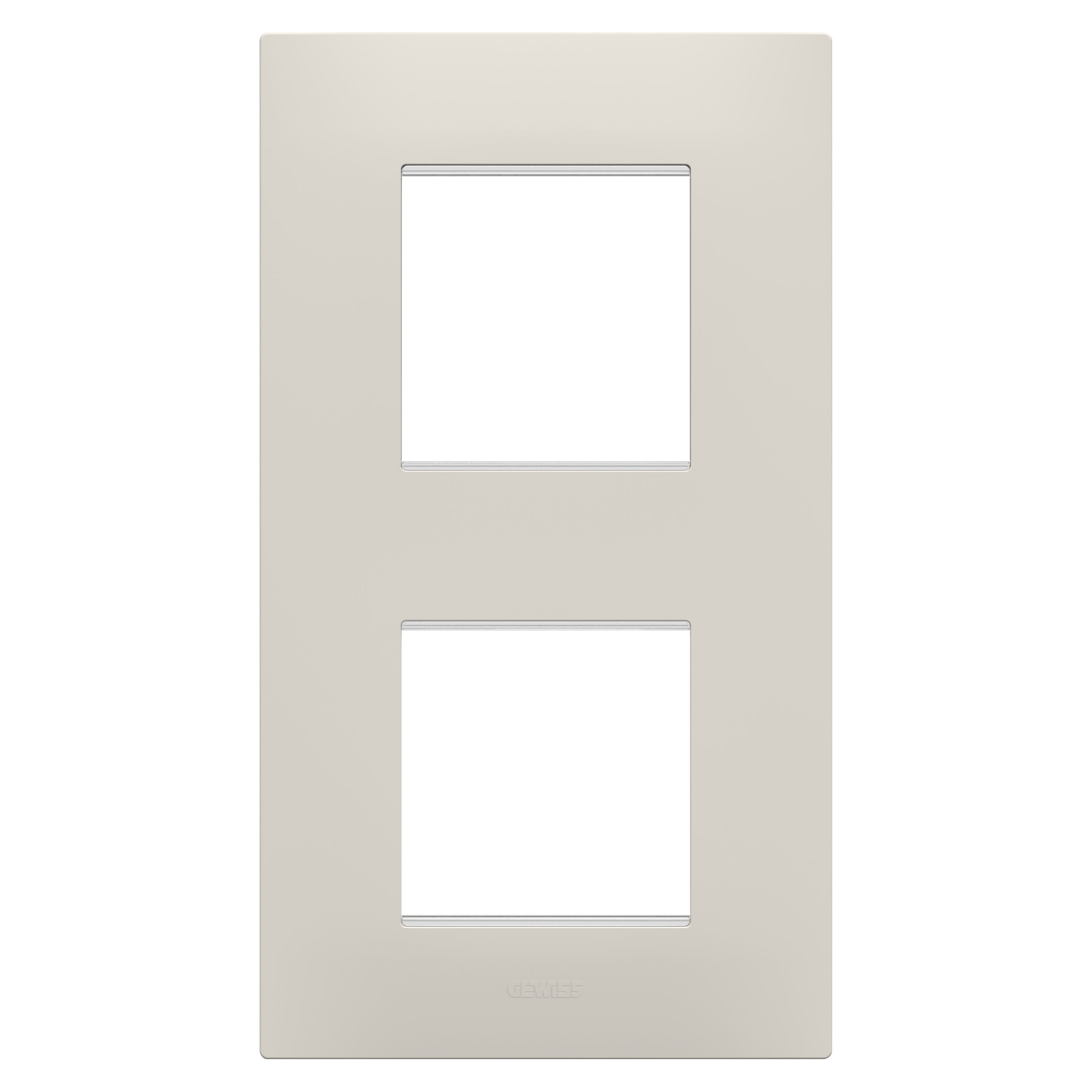 Gewiss - PLAQUE EGO 2+2P V BEIGE NATUREL