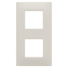 Gewiss - PLAQUE APPAREILLAGE EGO 2+2P V BEIGE NATUREL - GW16024NB