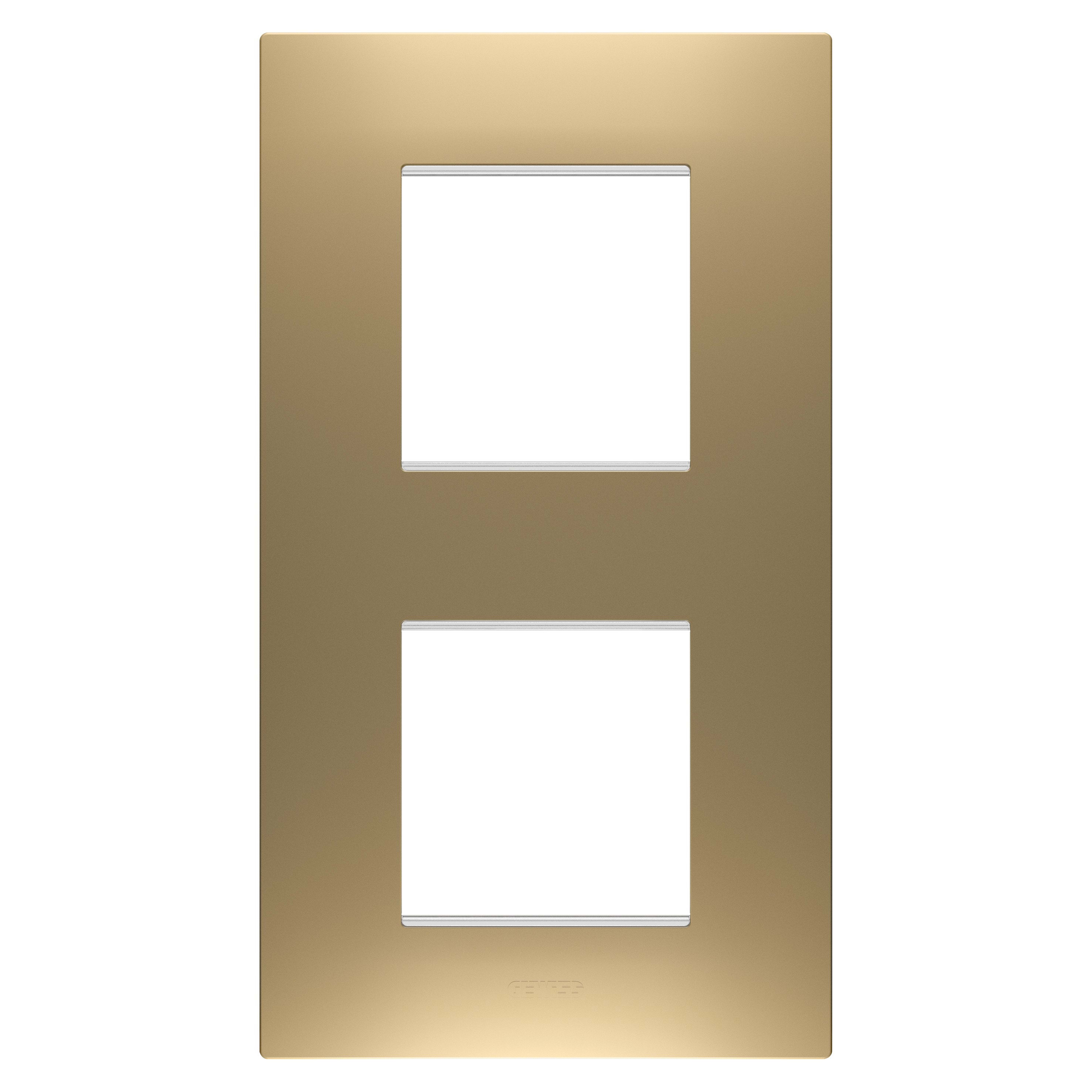 Gewiss - PLAQUE APPAREILLAGE EGO 2+2P V OR - GW16024SG