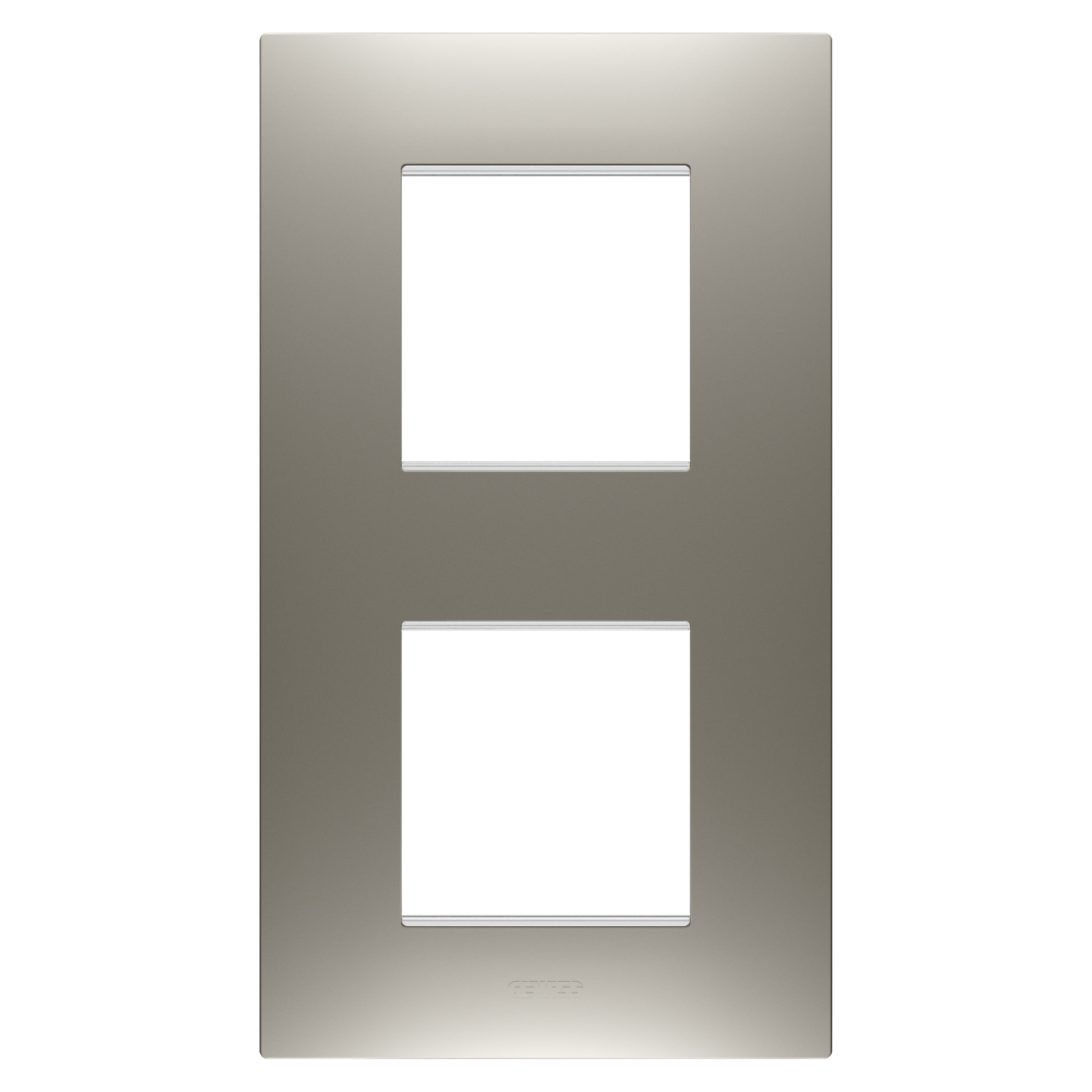 Gewiss - PLAQUE EGO 2+2P V ACIER