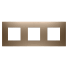 Gewiss - PLAQUE APPAREILLAGE EGO 2+2+2P H CUIVRE DOUX - GW16026CS