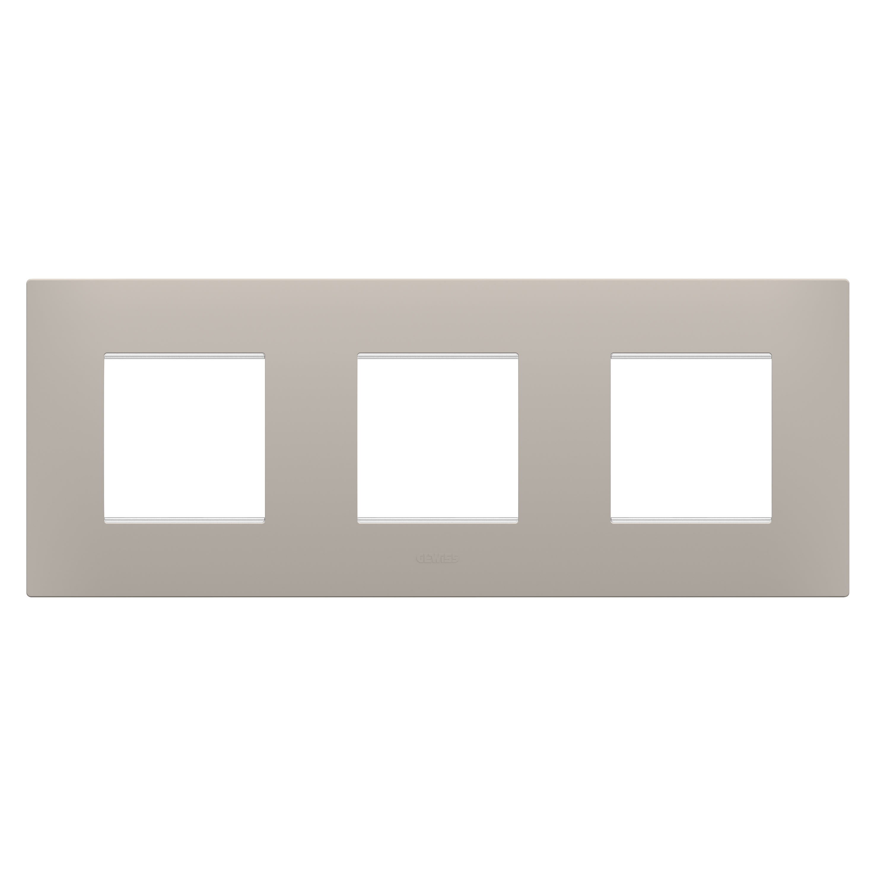 Gewiss - PLAQUE APPAREILLAGE EGO 2+2+2P H SABLE FONCÉ - GW16026DS