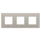 Gewiss - PLAQUE APPAREILLAGE EGO 2+2+2P H SABLE FONCÉ - GW16026DS