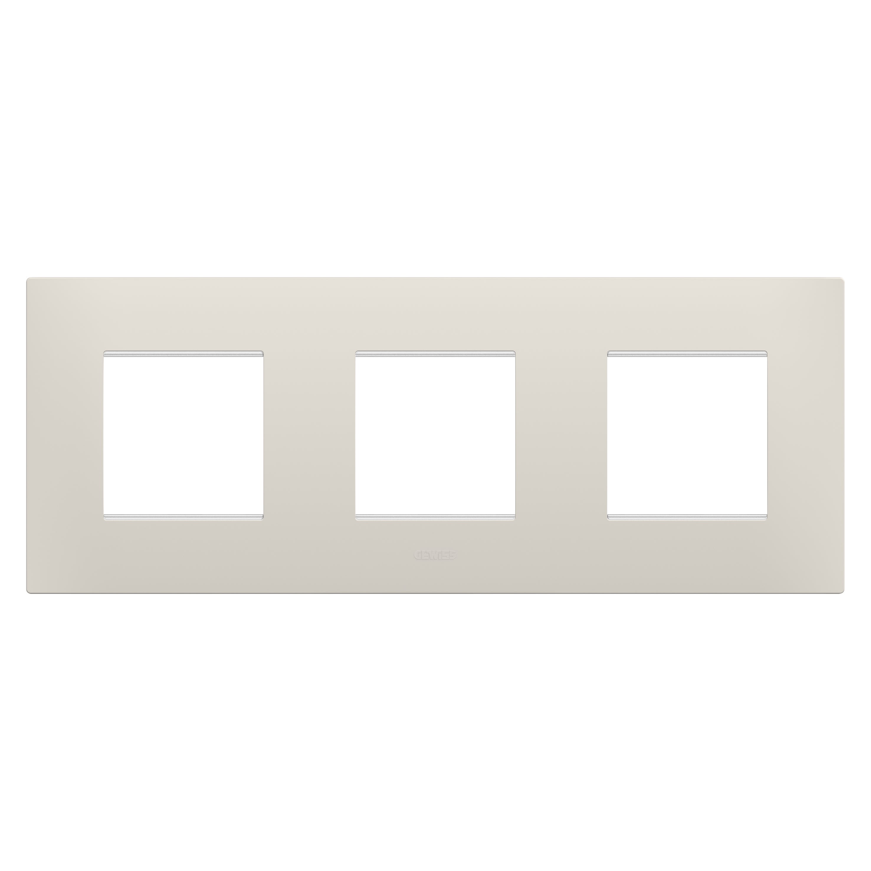 Gewiss - PLAQUE EGO 2+2+2P H BEIGE NATUREL