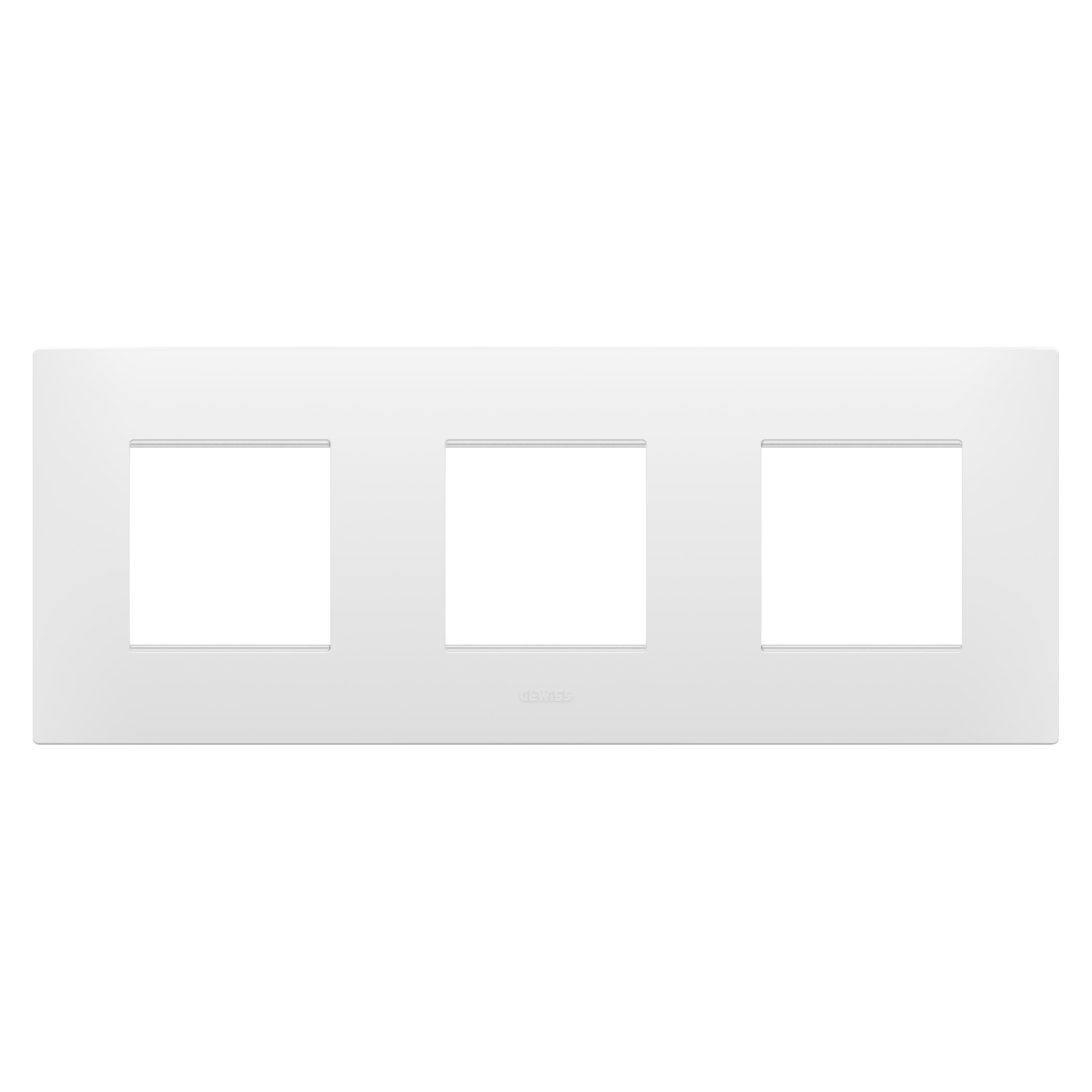Gewiss - PLAQUE EGO 2+2+2P H BLANC SATIN