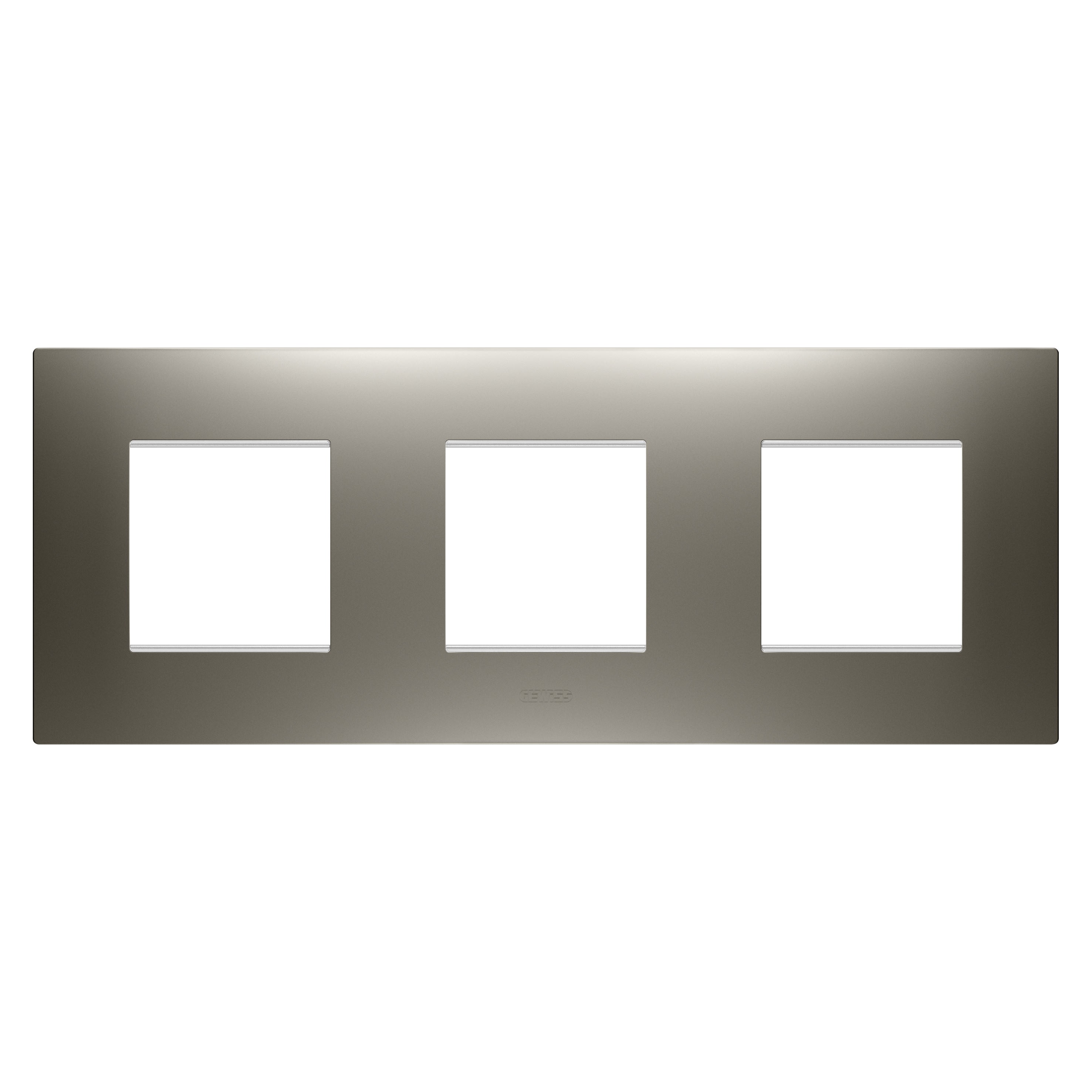 Gewiss - PLAQUE EGO 2+2+2P H ACIER