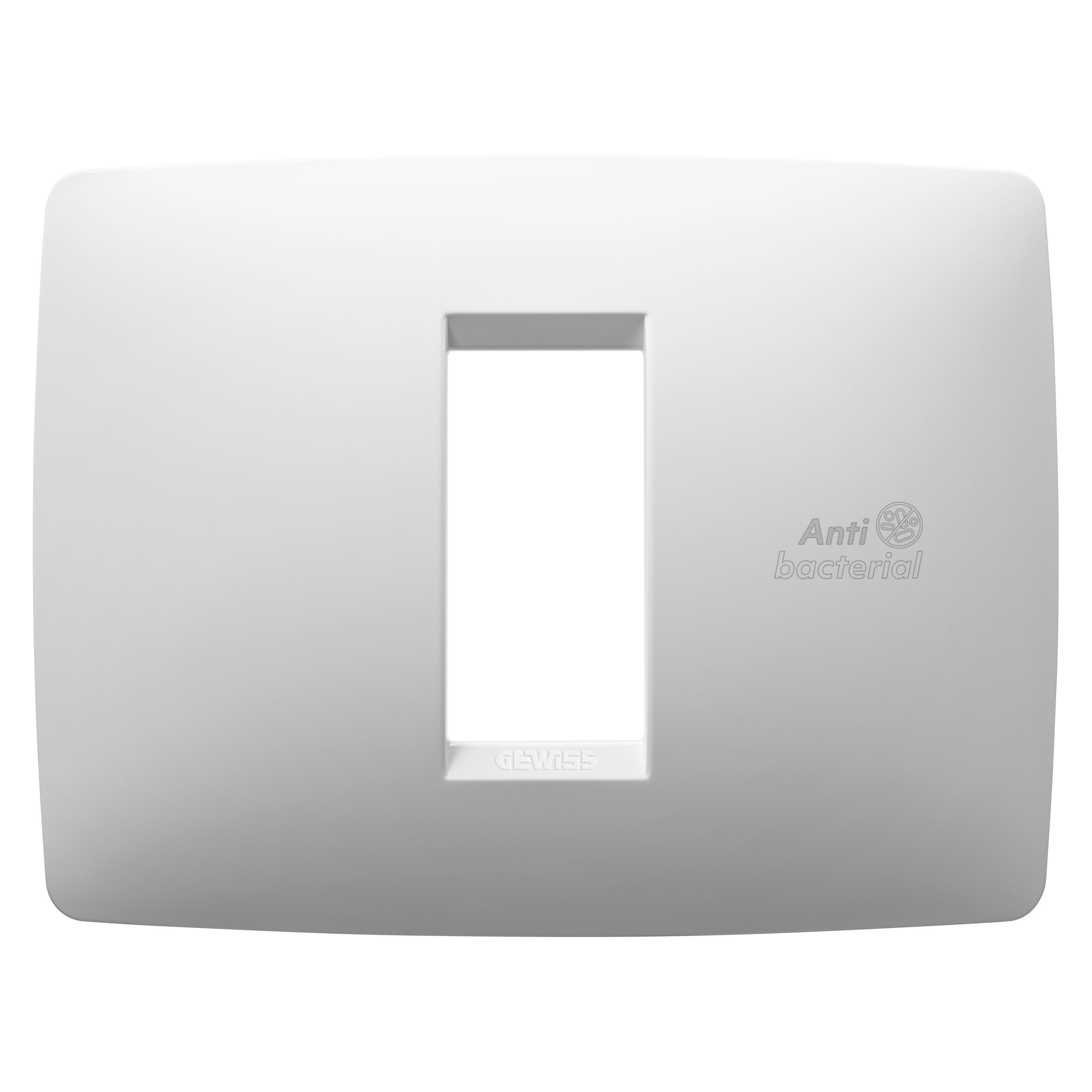 Gewiss - PLAQUE ONE 1P BL ANTIBACTERIEN
