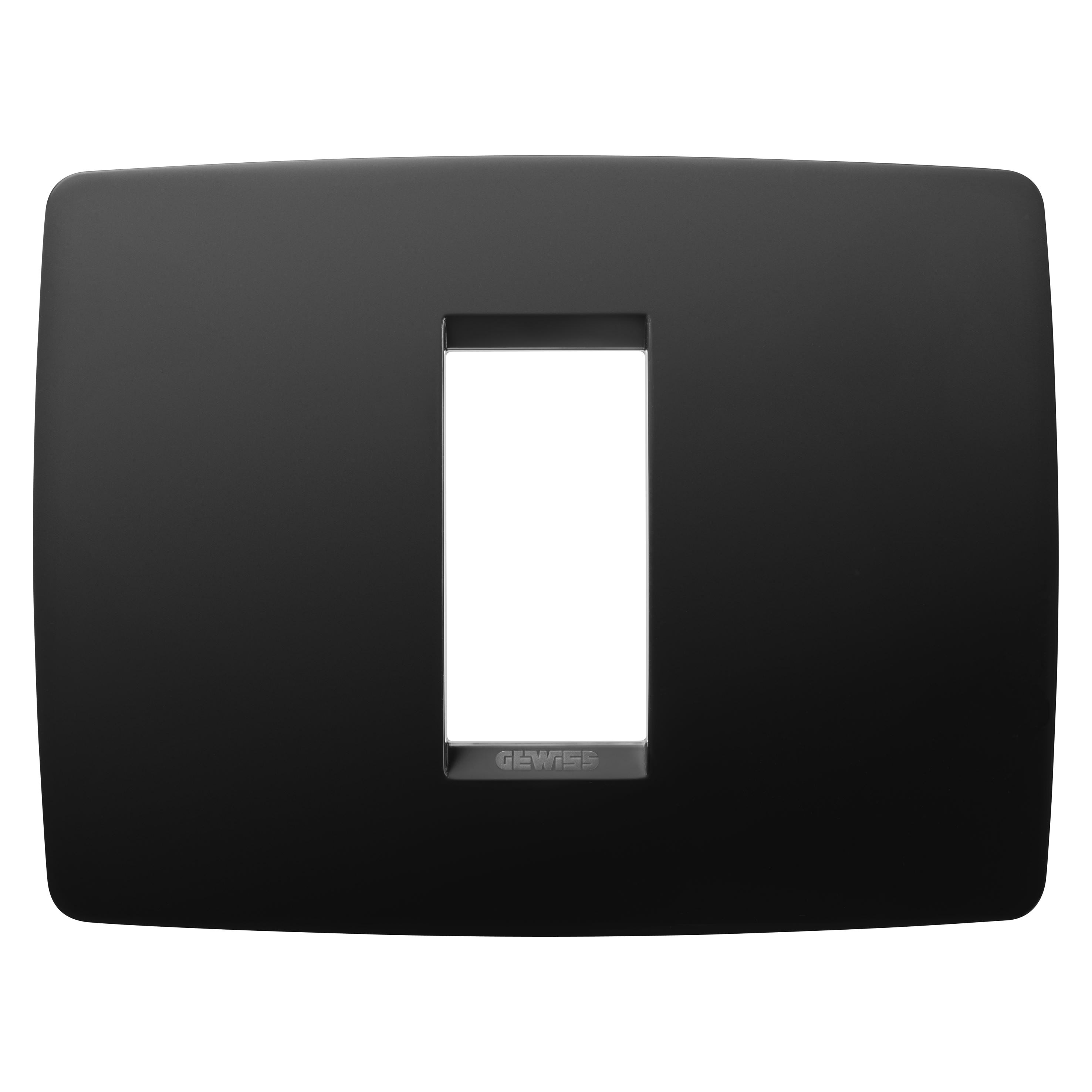 Gewiss - ONE PLATE 1 GANG TONER BLACK