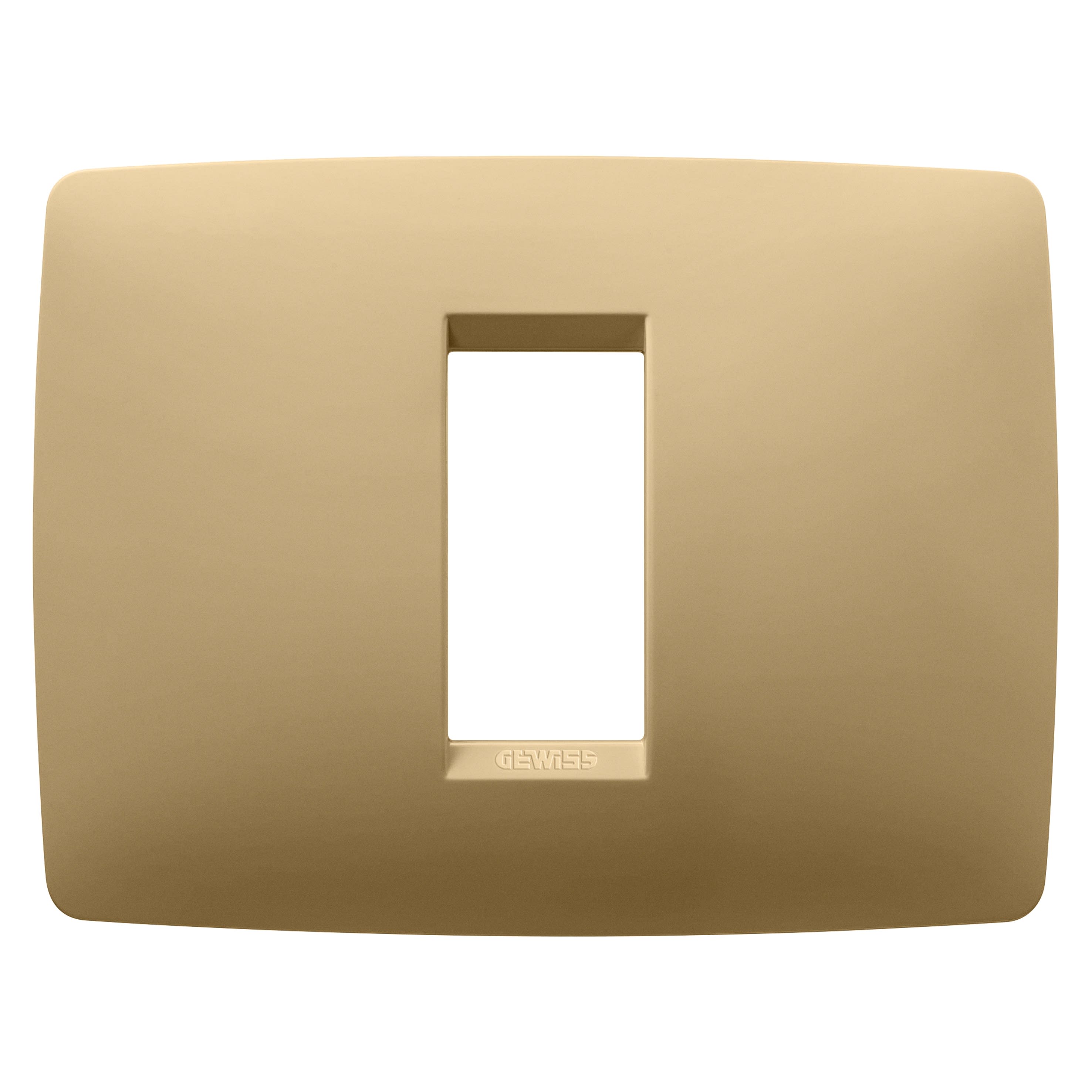 Gewiss - PLAQUE ONE RECTANGULAIRE 1P OR