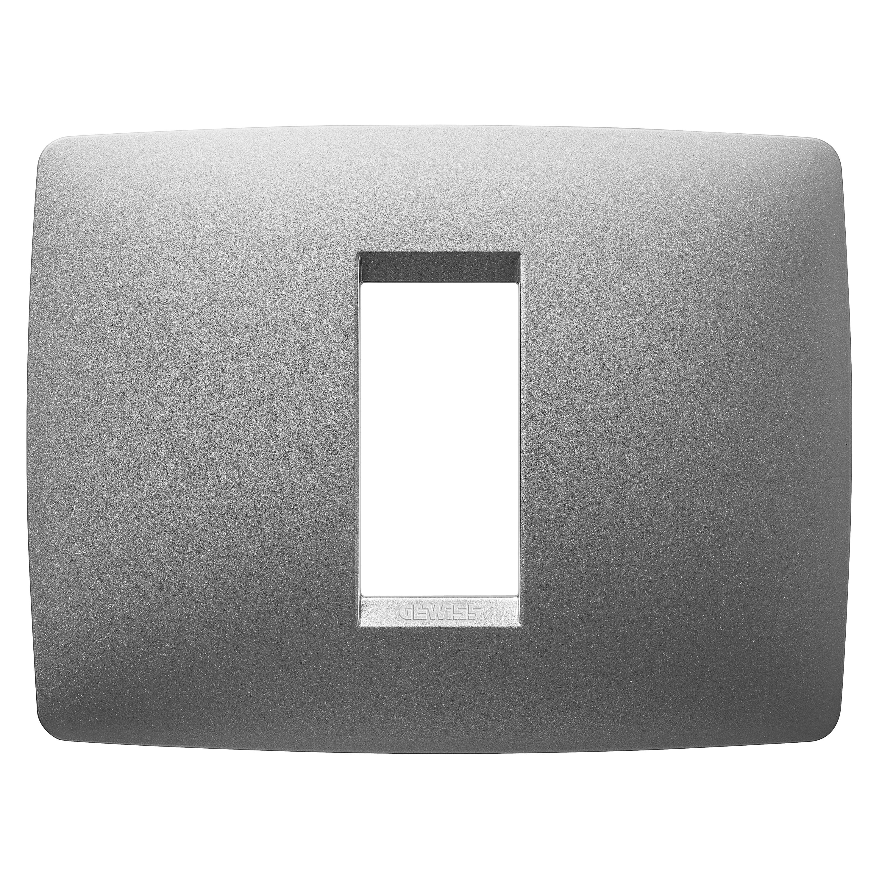 Gewiss - ONE PLATE 1 GANG TITANIUM