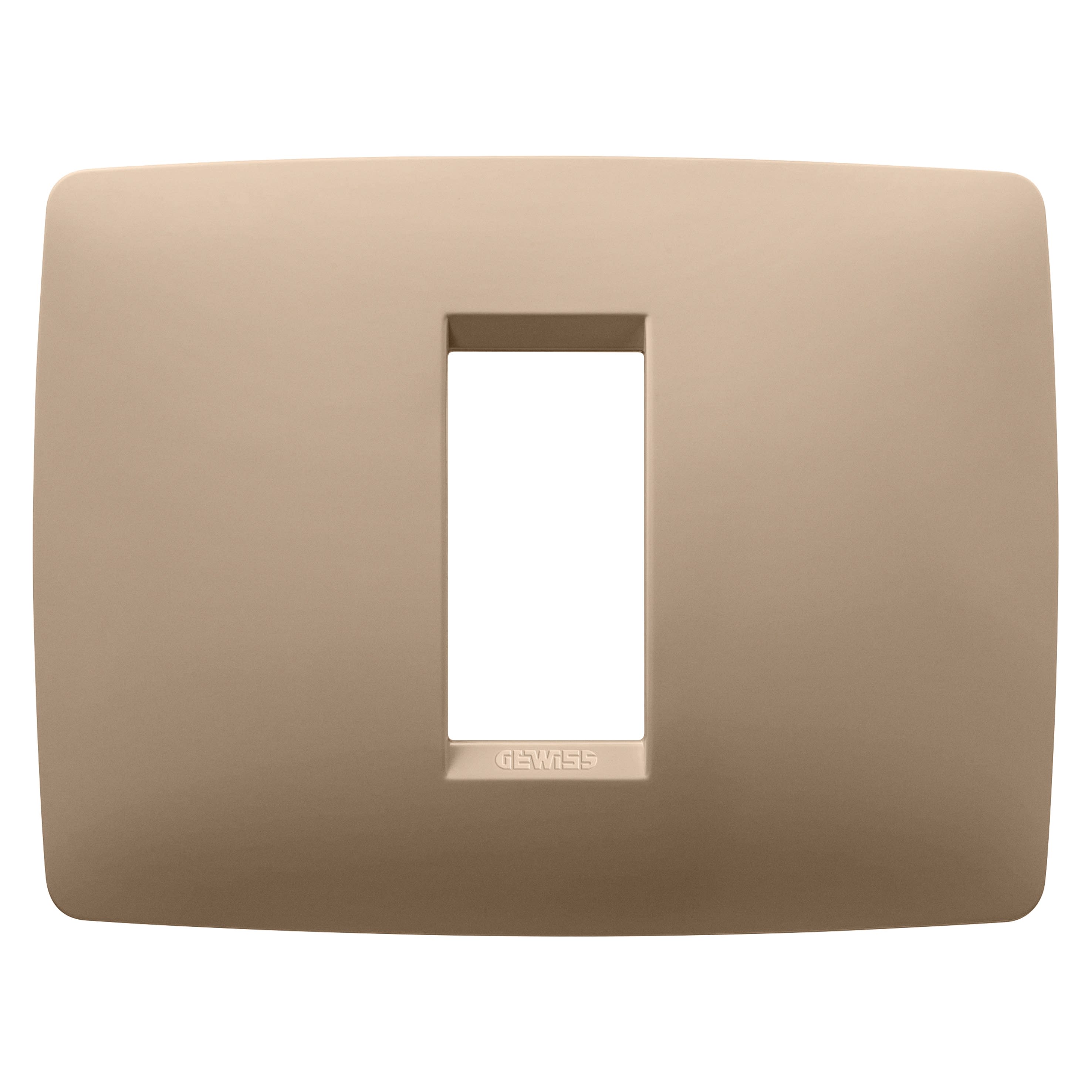 Gewiss - PLAQUE ONE RECTANGULAIRE 1P CUIVRE DOUX