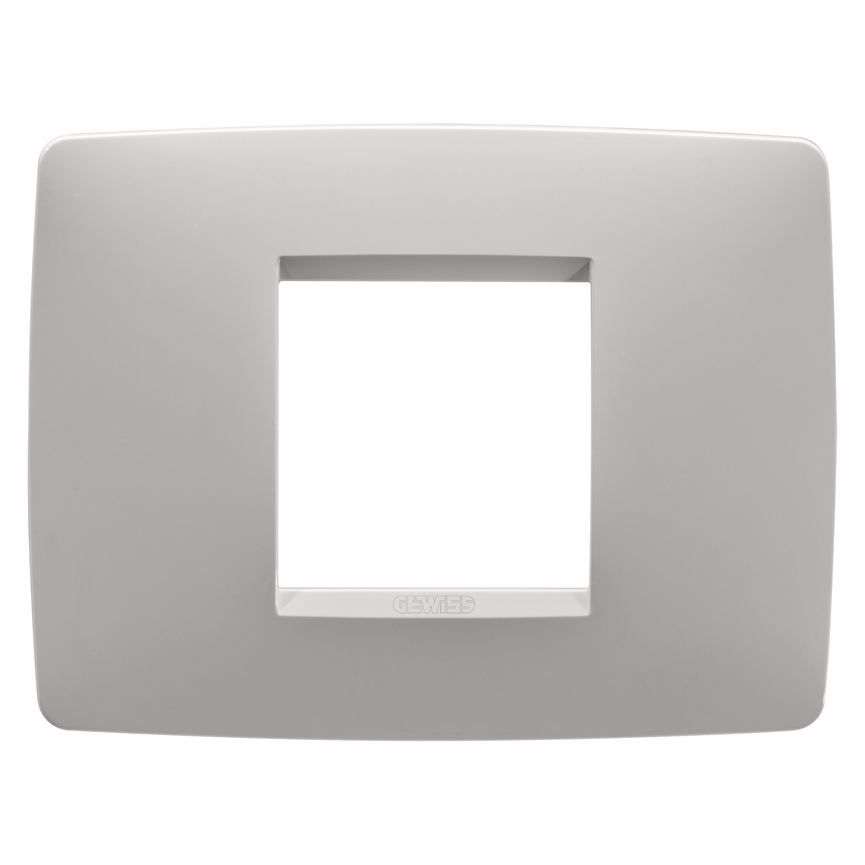 Gewiss - PLAQUE APPAREILLAGE ONE 2P NATUREL BEIGE SATIN - GW16102VL