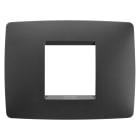 Gewiss - PLACCA ONE 2P NERO SATINATO