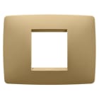 Gewiss - PLAQUE ONE RECTANGULAIRE 2P OR